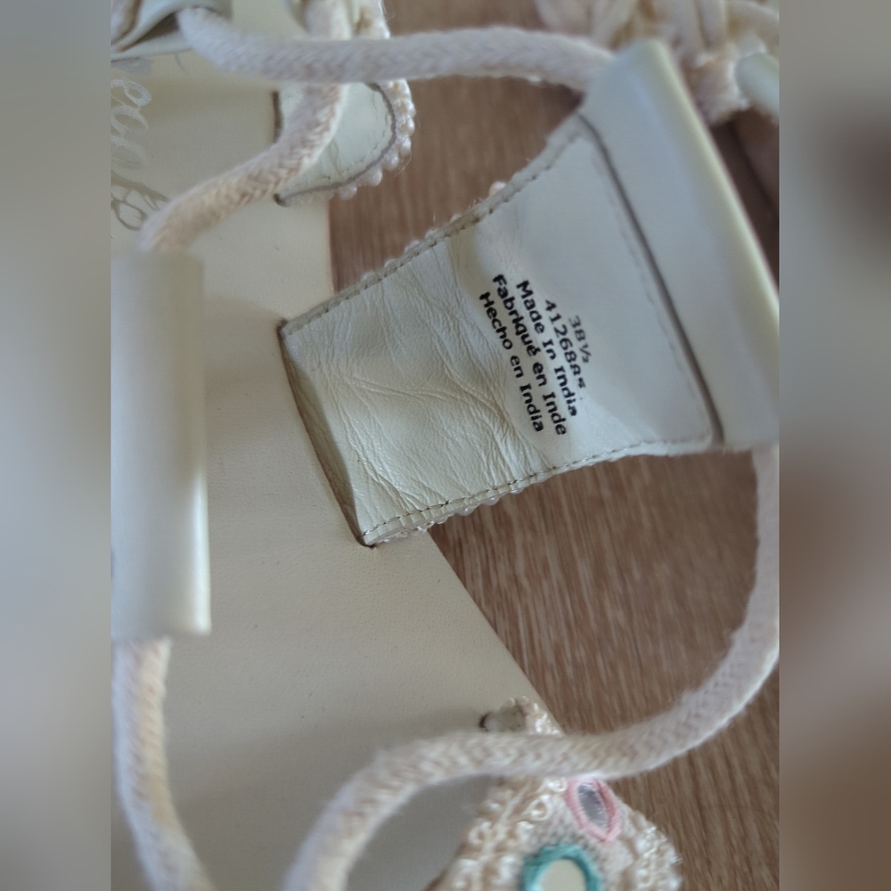 FREE PEOPLE Mantra Mirror Sandals / Natural Size 38.5 us8.5 - Picture 7 of 8